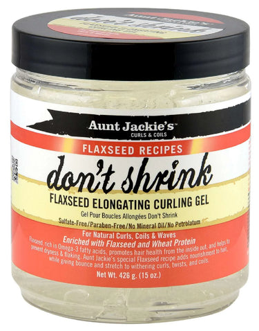 Aunt Jackie’s Don’t Shrink Flaxseed Elongating Curling Gel – 15 oz - ANNS BEAUTY SUPPLY